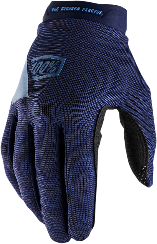 100% Women's Ridecamp Gloves - Navy/Slate - Small 10013-00016