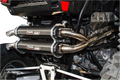 TRINITY RACING Stage 5 Dual Exhaust - Black TR-4153D-BK