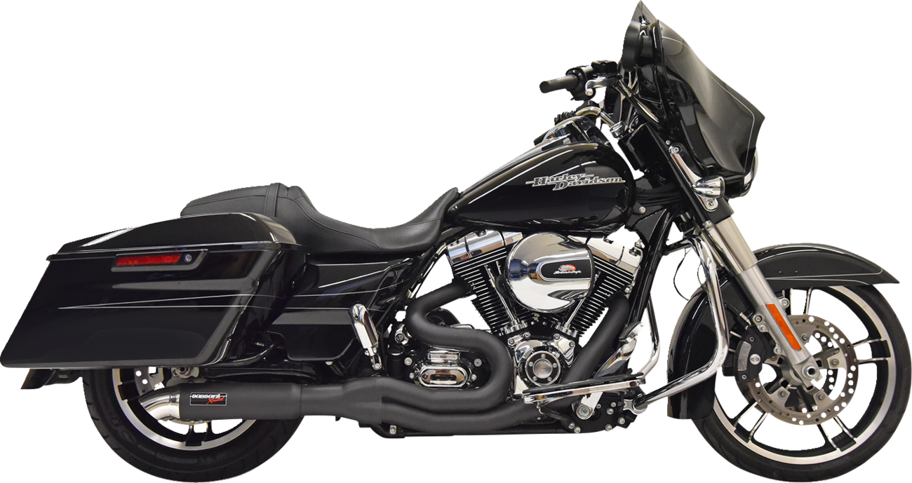 BASSANI XHAUST 2:1 Exhaust - Hotrod - Black 1F67B