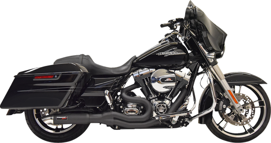 BASSANI XHAUST 2:1 Exhaust - Hotrod - Black 1F67B