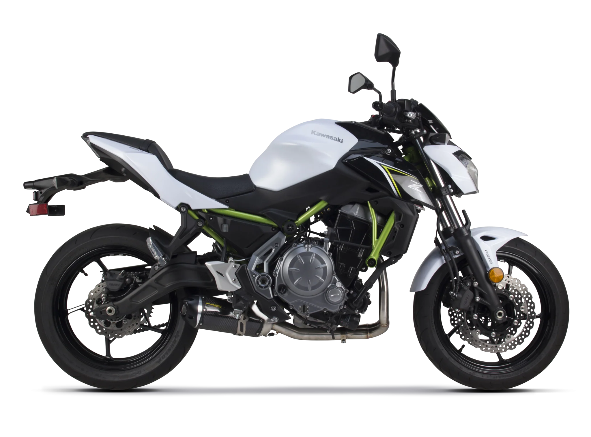 Two Brothers S1R 3K Black Carbon Full System for  Kawasaki Z650 2017-2024  Part Number 005-4630105-S1B