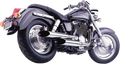 COBRA Classic Deluxe Exhaust - Chrome - VT1100 1573SC