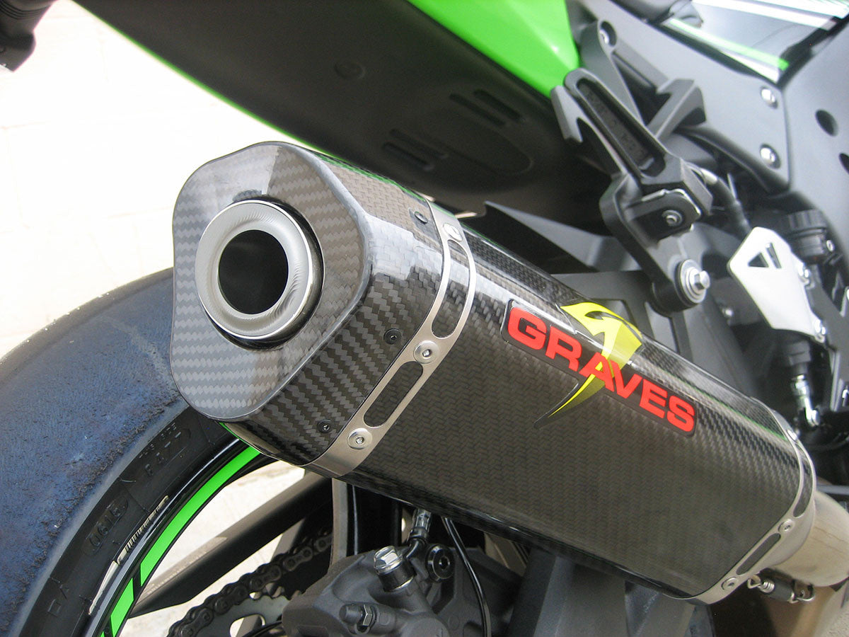 Graves Motorsports cat back carbon exhaust system  ZX10R 2016-2023 EXK-16ZX1-CBTC