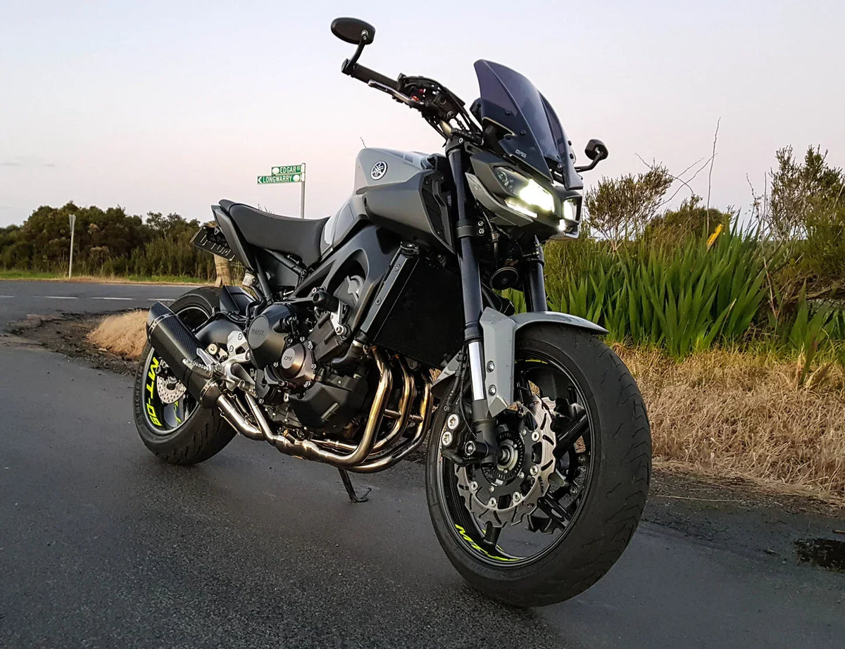 Vandemon  Yamaha MT09 FZ09 XSR900 2014-2020 Vandemon Titanium Doughnut Exhaust & Carbon Fibre Muffler 2016-20 YAMAMT09EXTI180A VA-78