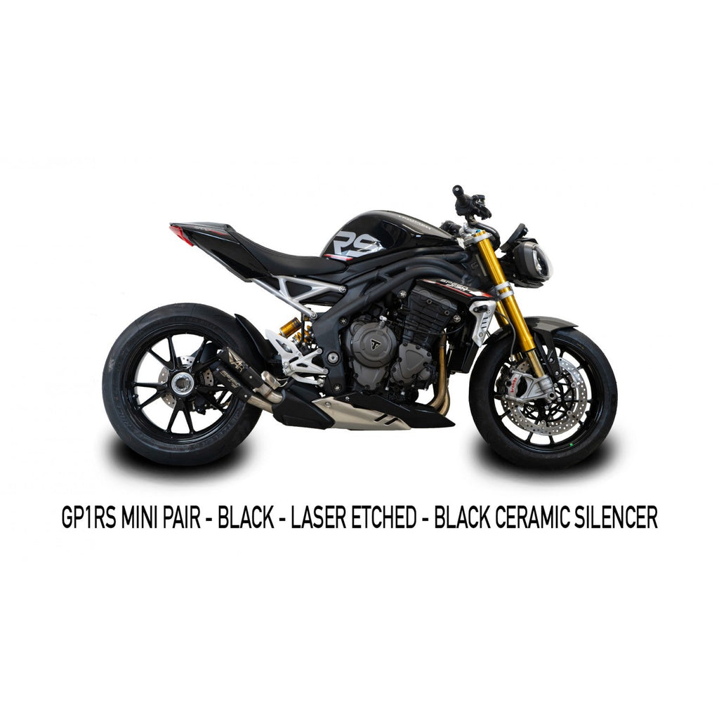 Austin Racing GP1RS 2021 - 2025 1200 SPEED TRIPLE dB COMPLIANT SLIP-ON EXHAUST SYSTEM AR58