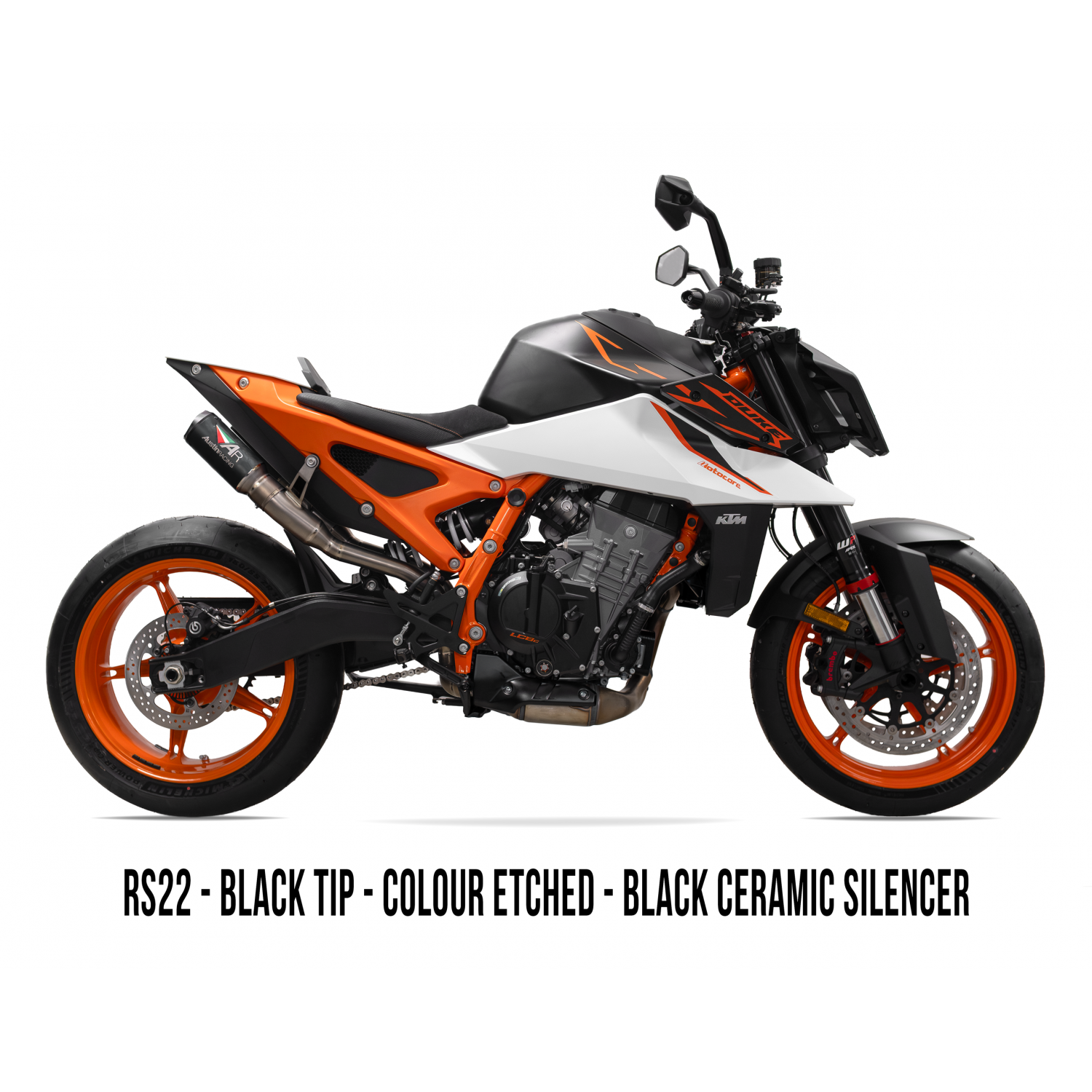 Austin Racing 2025 (LATE) - 2026 KTM 990/R RS22 DUAL UNDERSEAT BOX DELETE TITANIUM EXHAUST SYSTEMAR109