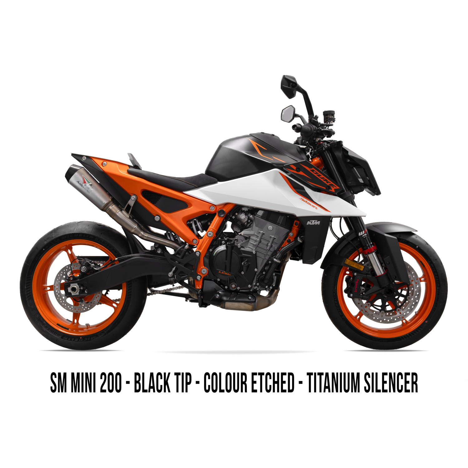 Austin Racing 2025 (LATE) - 2026 KTM 990/R RS22 DUAL UNDERSEAT BOX DELETE TITANIUM EXHAUST SYSTEMAR109