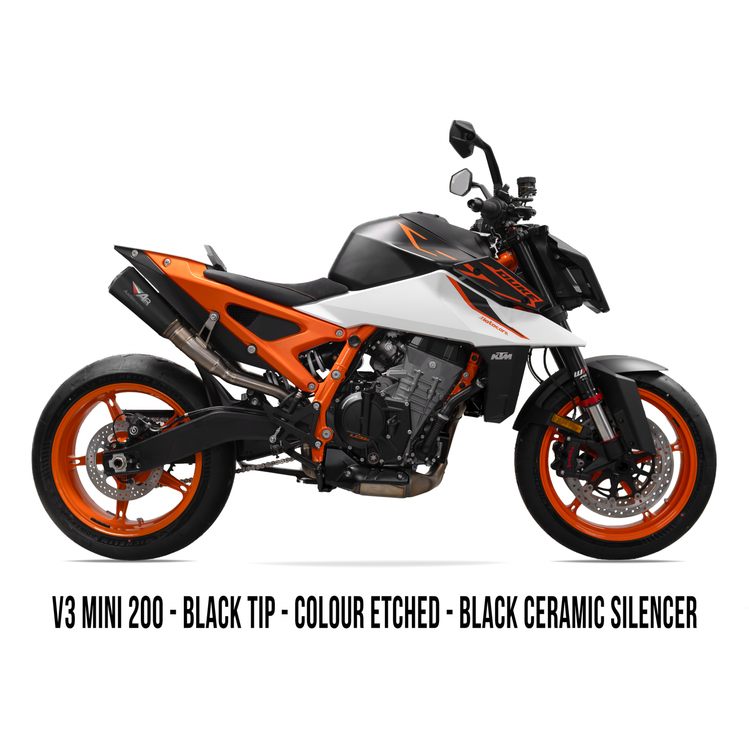 Austin Racing 2025 (LATE) - 2026 KTM 990/R RS22 DUAL UNDERSEAT BOX DELETE TITANIUM EXHAUST SYSTEMAR109