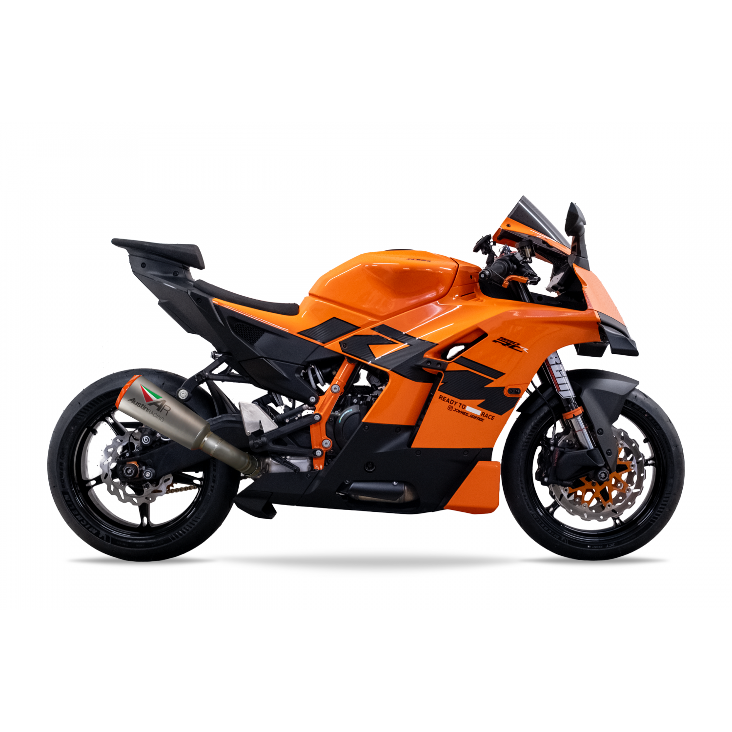 Austin 2026 V3 250mm  KTM 990 RCR SLIP-ON dB COMPLIANT & RACE EXHAUST SYSTEMS AR102