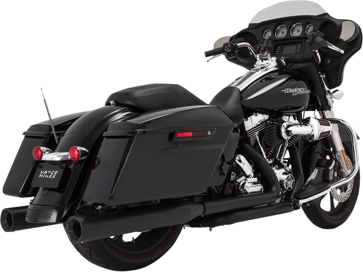 VANCE & HINES 4" Eliminator Mufflers - Black  Glide/Road King   46703