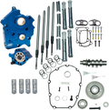 S&S CYCLE Cam Chest Kit with Plate M8 - Gear Drive - Oil Cooled - 475 Cam - Chrome Pushrods 310-1006A