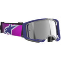 ALPINESTARS GOGGLES Vision 8 Goggle - Corp - Purple/Light Gray - Silver Mirror Lens 5101625-3153