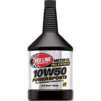 RED LINE SYNTHETIC OIL Powersports Oil - 10W50 - 1 US quart 42604