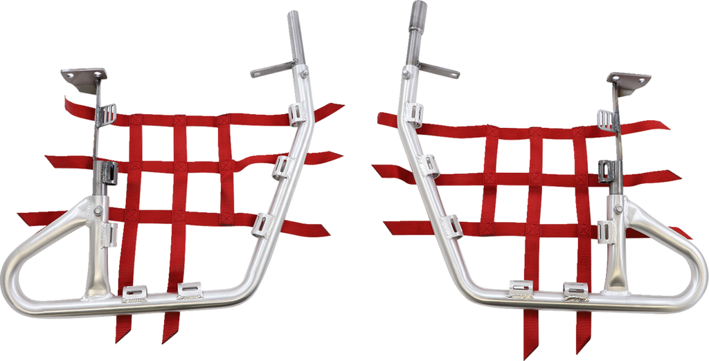 DG PERFORMANCE Nerf Bars - TRX450R - Natural/Red 60-2455