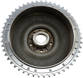 DRAG SPECIALTIES Brake Drum with Sprocket - 63-66 06-0129-BX-LB2