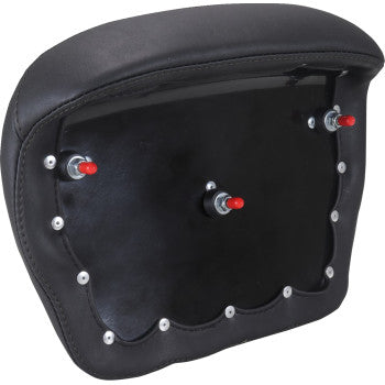 MUSTANG Chopped Tour-Pak® Pad - Black Stitching - FLH/FLT '23-'25 88440