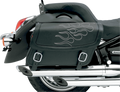 SADDLEMEN Flame Saddlebag - Silver - Medium X021-05-0403