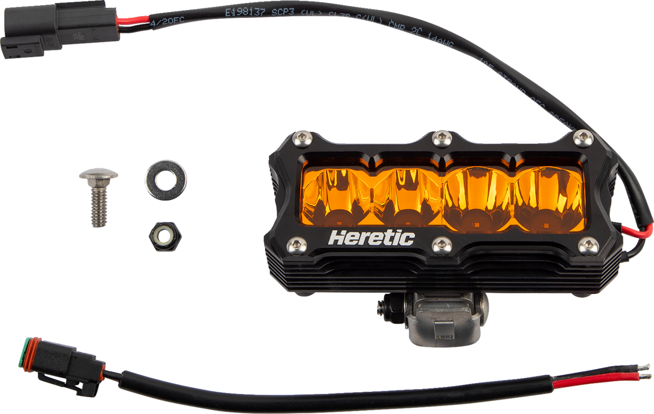 HERETIC Light Bar Combo - 4" - Amber 50415