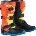 ALPINESTARS Youth Tech3S Boots - Orange/Blue/Yellow/Black - US 4 2014024-4755-4