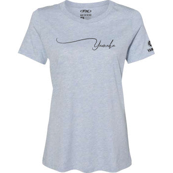 FACTORY EFFEX Women's Yamaha Signature T-Shirt - Light Heather Blue - Large 27-87244