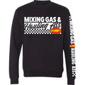 FMF Mixin Crew Fleece - Black - 2XL FA25121901BLK2X