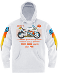 ICON Gixxer Johnny Hoodie - White - Medium 3050-6891