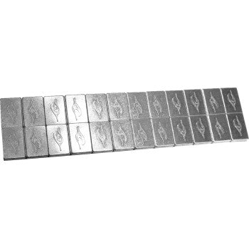 COASTAL MOTO Wheel Weights - Polished - 0.5 oz - 24 Pack WWKIT-5-12P