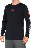 100% Aster Tech T-Shirt - Long-Sleeve - Black - Small 35029-001-10