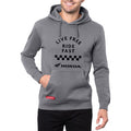 HONDA APPAREL Honda Live Free Ride Fast Hoodie - Gray - 3XL LEM25S-M57-3X