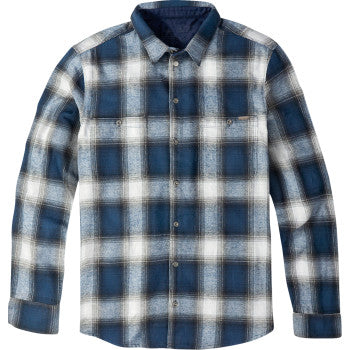 American Biker American Biker Mr Piston Flannel Shirt - Blue - 3XL ABBPISTON02ST61BL3R