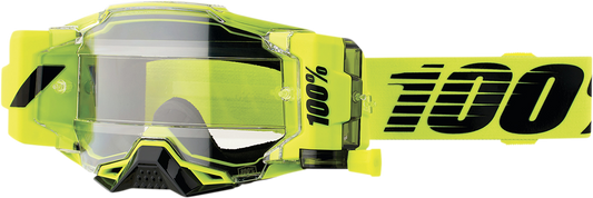 100% Armega Forecast Goggles - Nuclear Citrus - Clear 50006-00002