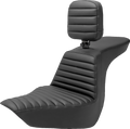 SADDLEMEN Tour Step Up Seat - Rider Backrest - Tuck-n-Roll - FLSB/FXLR '18-'22 818-29-191BR