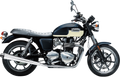 BASSANI XHAUST 3.5" Mufflers - Chrome/Black Triumph  Bonneville SE 2009-2016 7B37K