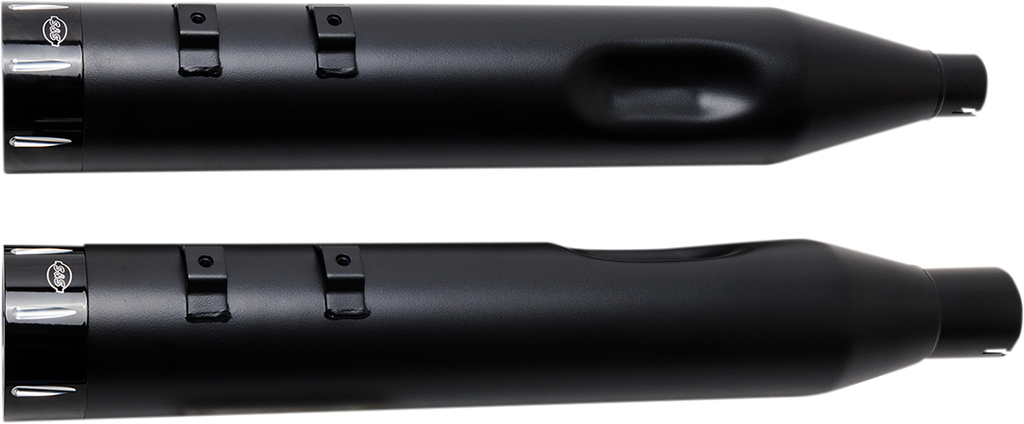 S&S CYCLE Mufflers - Black - Black Tracer S/B BLK W/BLK END CAPS 550-0670