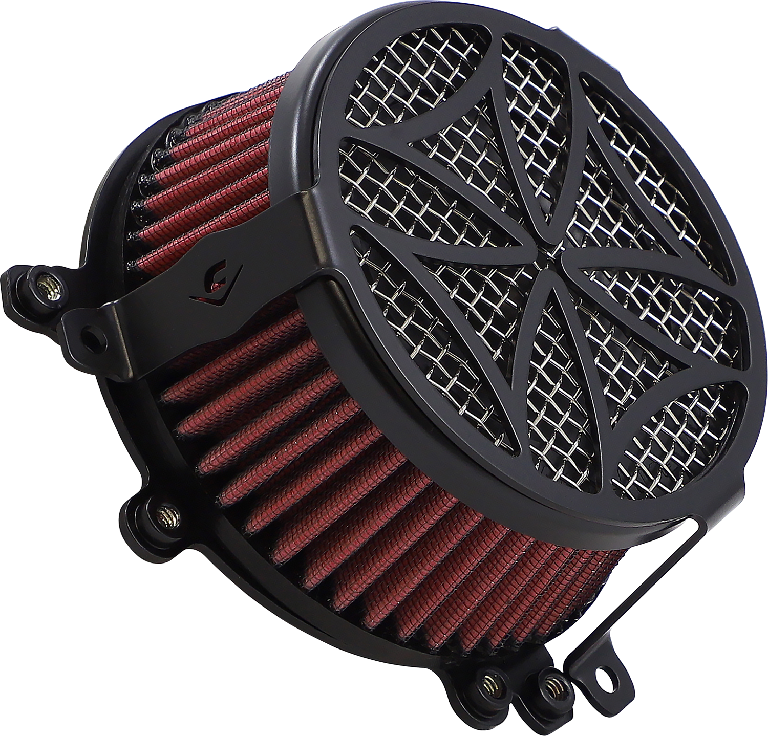 COBRA Air Filter - Cross - Black 606-0100-02B-SB