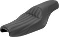 SADDLEMEN Knuckle 2-Up Seat - Ribbed - Black 807-11-047K