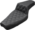 SADDLEMEN Step-Up Seat - Full Lattice Stitch - Black - XL 807-03-175