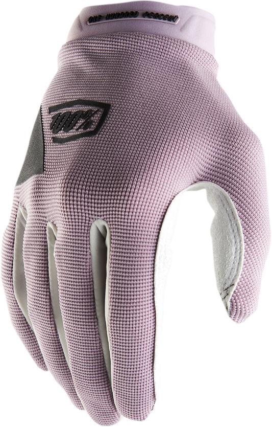 100% Women's Ridecamp Gloves - Lavender - Large 10013-00013