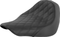 SADDLEMEN Renegade Solo Seat - Lattice Stitched - Black 818-27-002LS