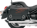 SADDLEMEN Flame Saddlebag - Orange - Large X021-05-0416
