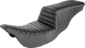 SADDLEMEN Step-Up Seat - Front Tuck-n-Roll - Black - FLH 808-07B-191