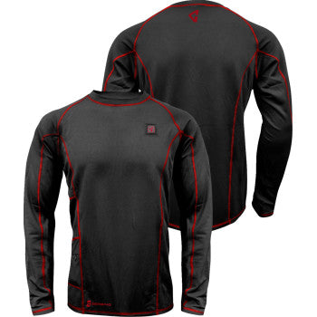 GERBING HEATED CLOTHING 7V Heated Base Layer Shirt - 2XL GERBLS7VMBLKXXL