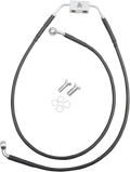 DRAG SPECIALTIES Brake Line - Front - Black - +8" - FXDB '12-'17 612135-8BLK