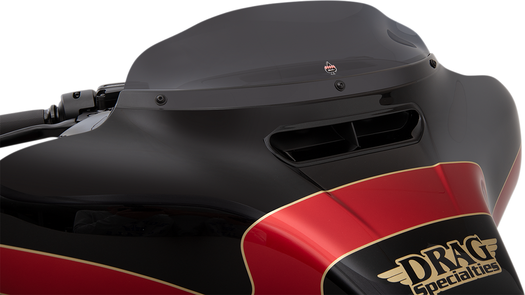 KLOCK WERKS Flare™ Windshield - 4" - Dark Smoke - '14-'23 FLH KWW-01-0405