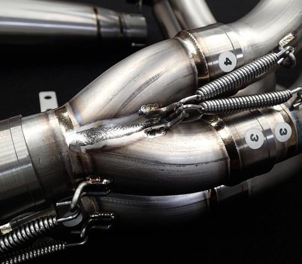 IN STOCK Vandemon Brushed Titanium Exhaust System Ninja H2 & H2R 2015-26 KAWAH2TICSBRUEXHD VA-2