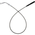 FAT BAGGERS INC. EZ Install Upper Clutch Cable - FLH/FLT - +2" - Braided Stainless Steel/Chrome 118002-C