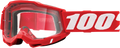 100% Accuri 2 Goggles - Red - Clear 50013-00005