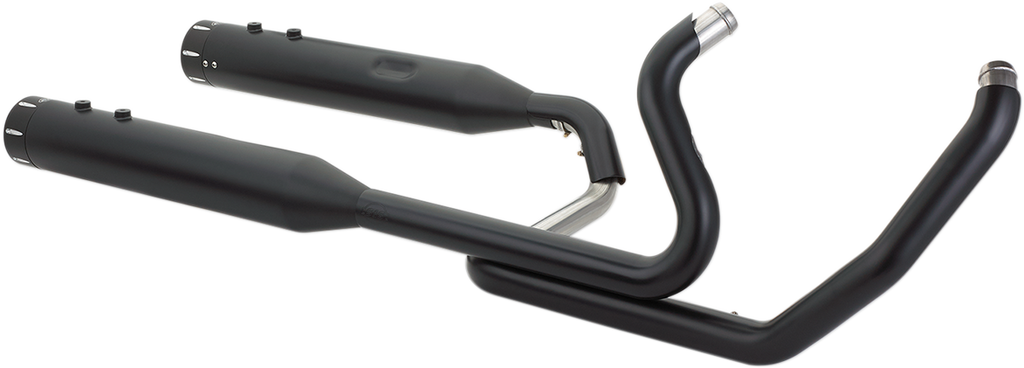 S&S CYCLE El Dorado Dual Exhaust - Black - Black Tracer 550-0702C