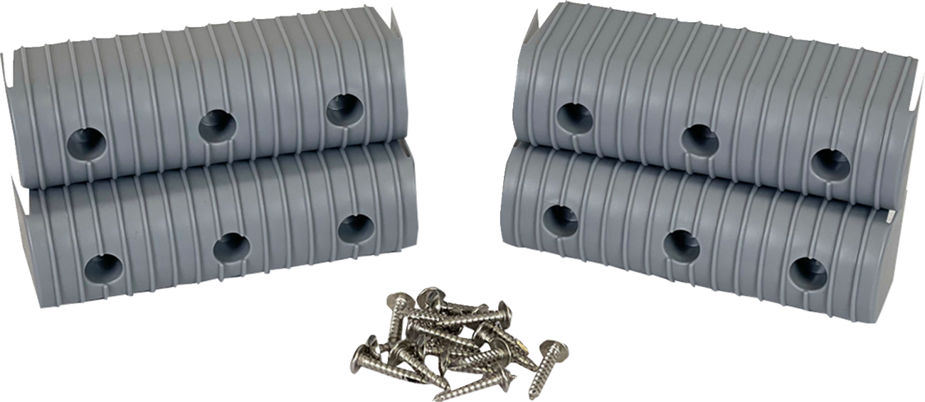 CALIBER BunkWrap Endcap - 2"x6" - Gray - 4 Pack 23053