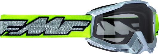 FMF PowerBomb Goggles - Rocket - Silver Lime - Clear F-50036-00011 2601-3292